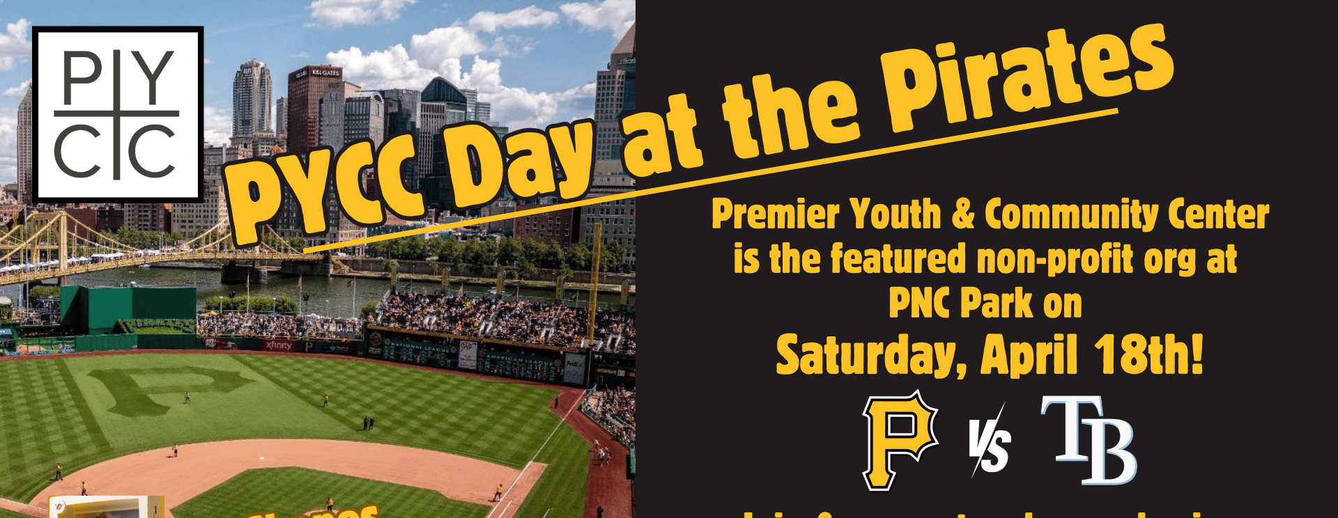 PYCC Day at the Pittsburgh Pirates - Ticket Donation